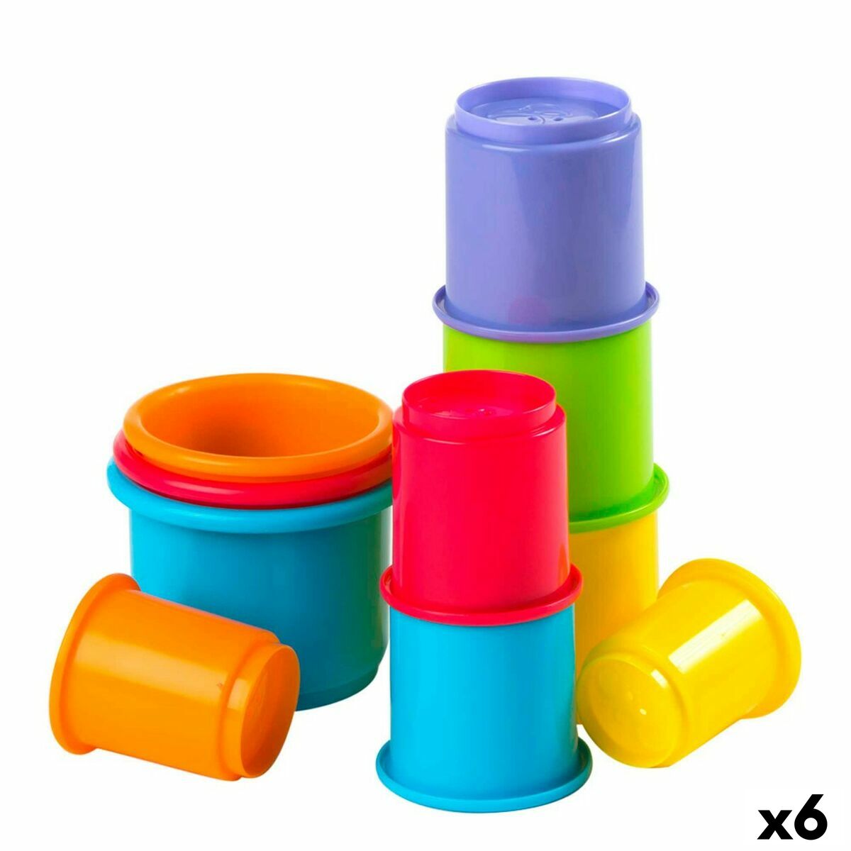 Joc de Îndemânare pentru Bebeluși PlayGo 10 Piese 7 x 27 x 7 cm (6 Unități) - Bebelus, Jucăriile copilăriei timpurii