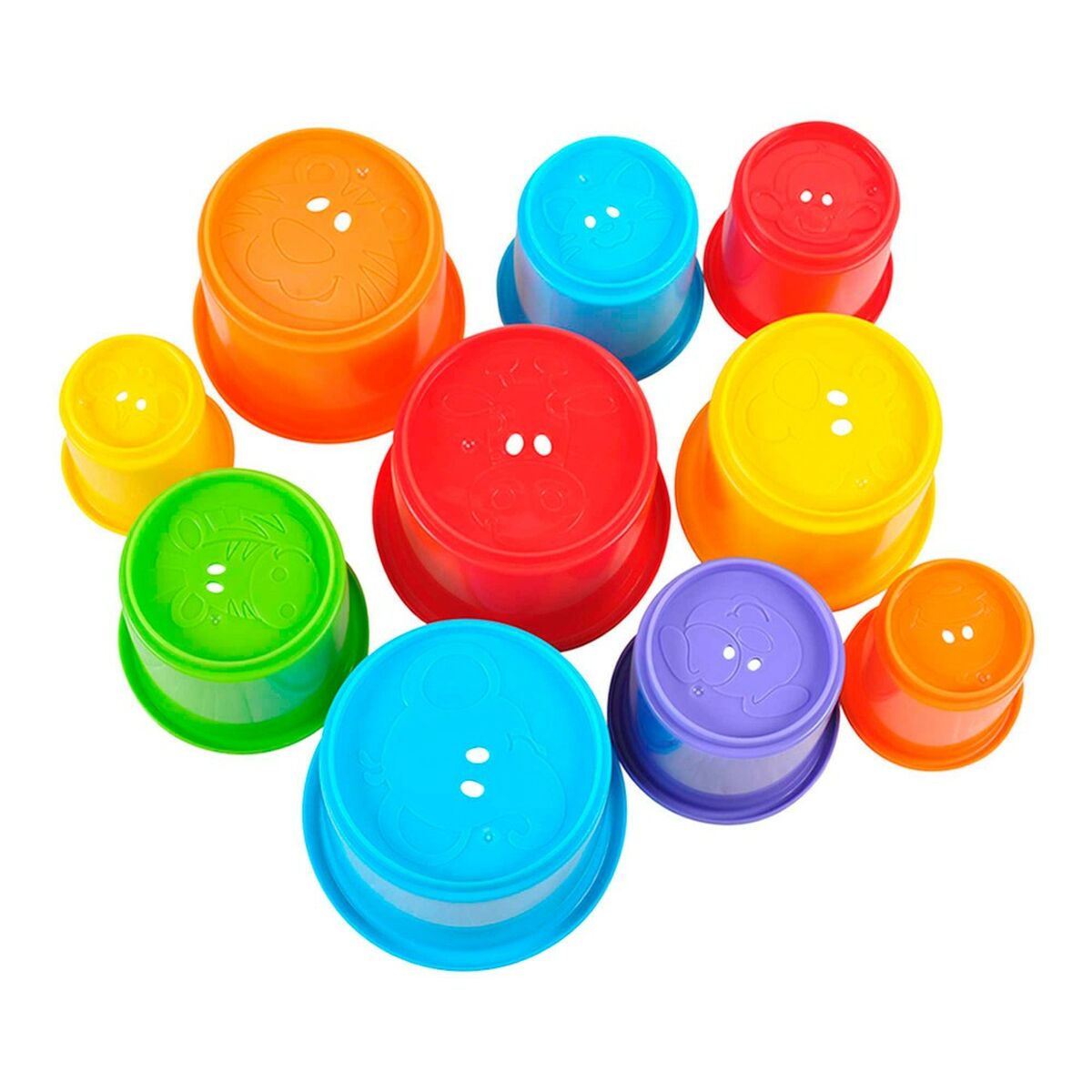 Joc de Îndemânare pentru Bebeluși PlayGo 10 Piese 7 x 27 x 7 cm (6 Unități) - Bebelus, Jucăriile copilăriei timpurii