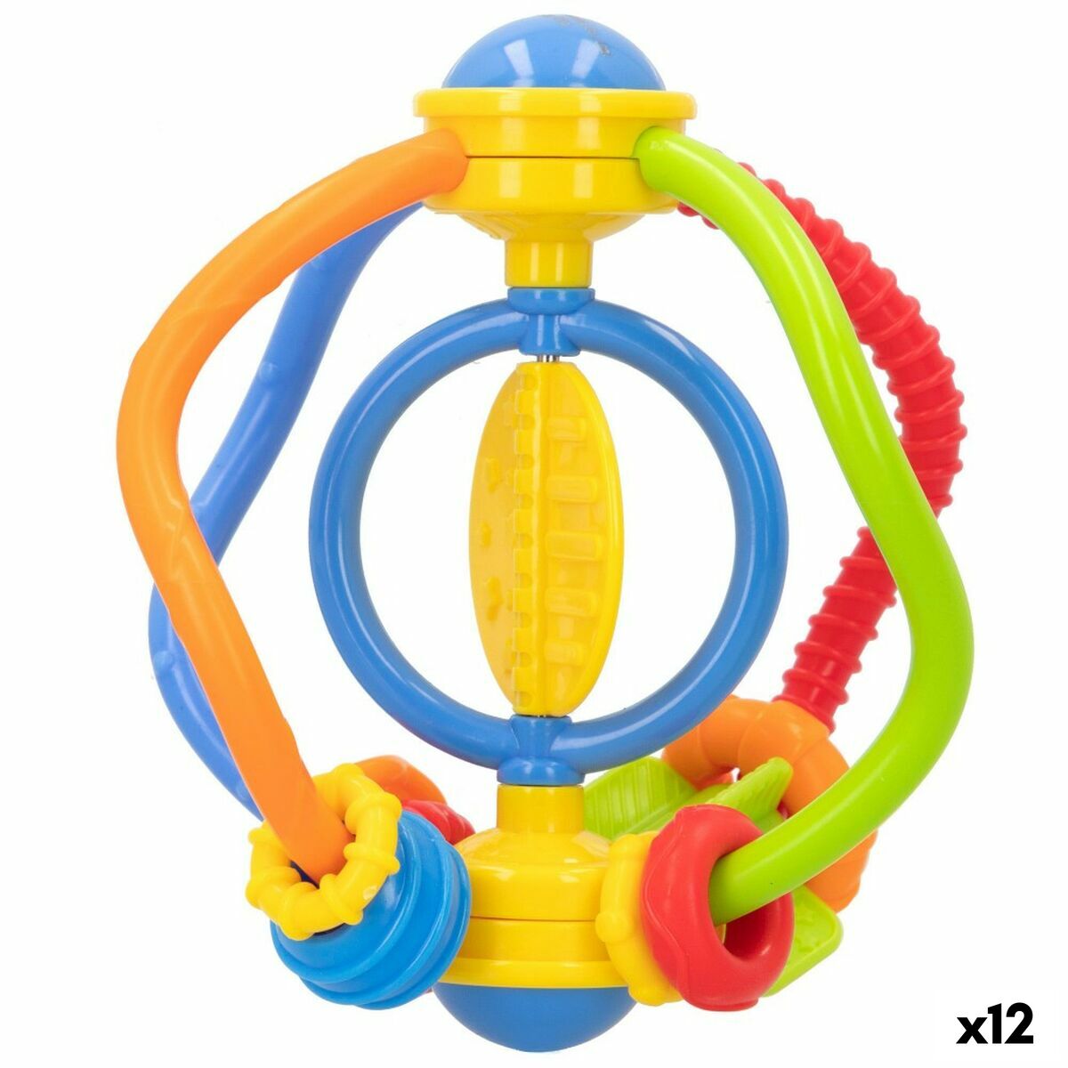 Zornăitoare Winfun Plastic 12 x 13,5 x 12 cm (12 Unități) - Bebelus, Jucăriile copilăriei timpurii