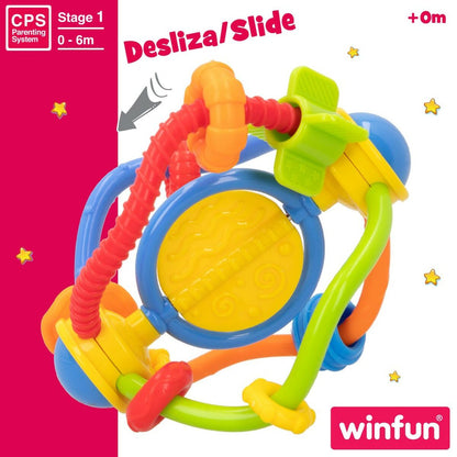 Zornăitoare Winfun Plastic 12 x 13,5 x 12 cm (12 Unități) - Bebelus, Jucăriile copilăriei timpurii