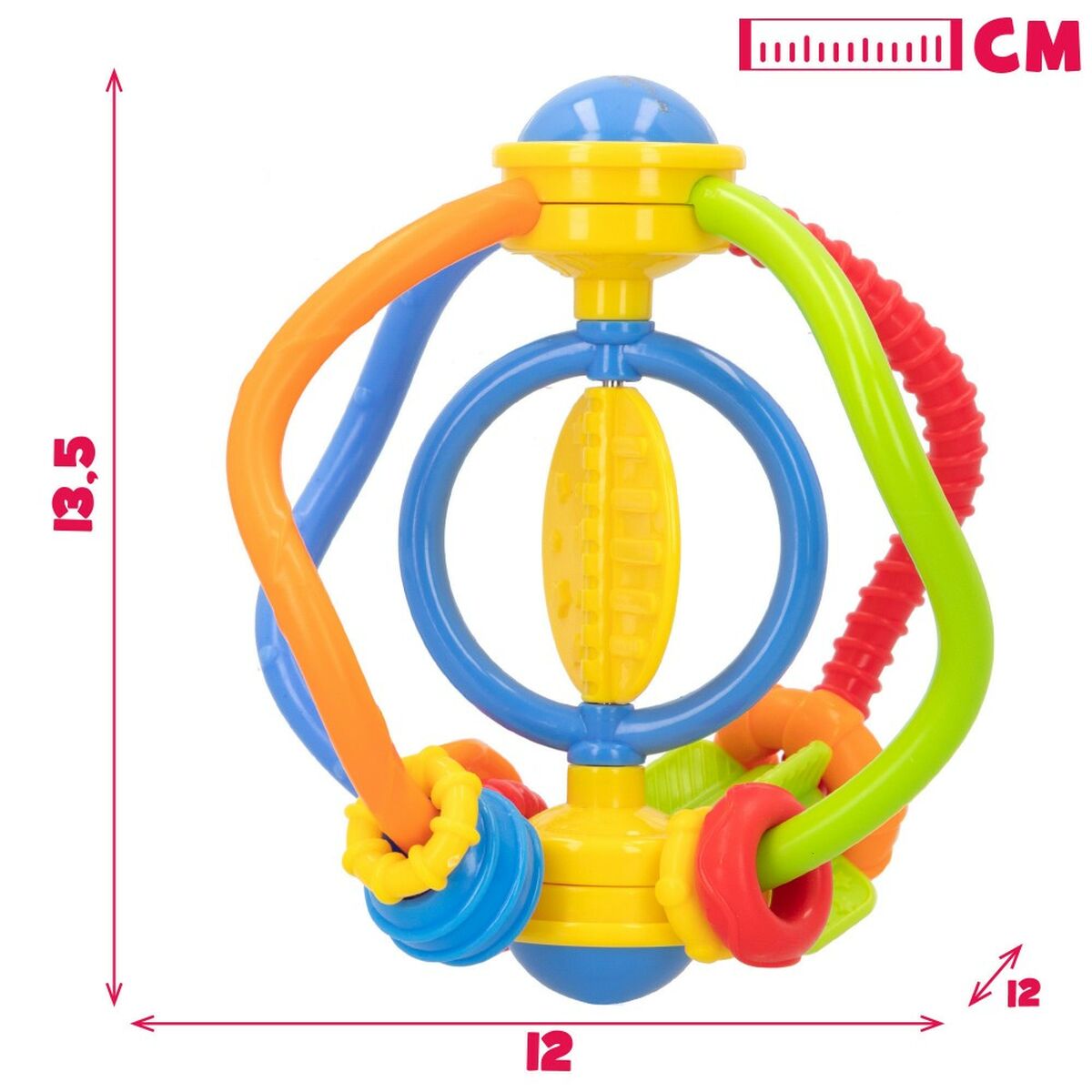 Zornăitoare Winfun Plastic 12 x 13,5 x 12 cm (12 Unități) - Bebelus, Jucăriile copilăriei timpurii