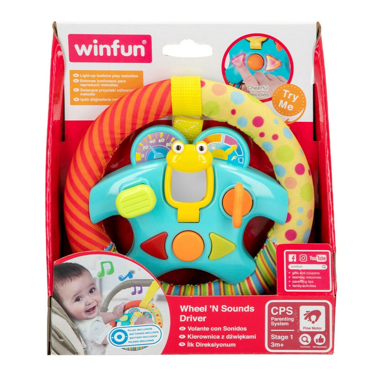 Volan Winfun 16,5 x 16,5 x 2,5 cm (6 Unități) - Bebelus, Jucăriile copilăriei timpurii
