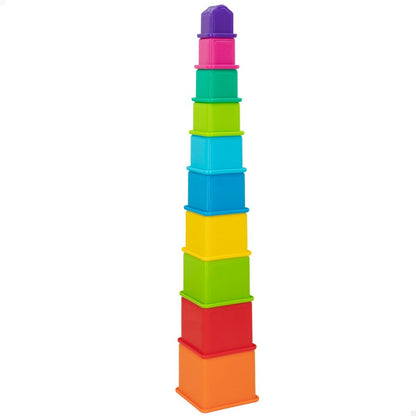 Blocuri Stivuibile PlayGo 16 Piese 4 Unități 10,5 x 9 x 10,5 cm - Bebelus, Jucăriile copilăriei timpurii