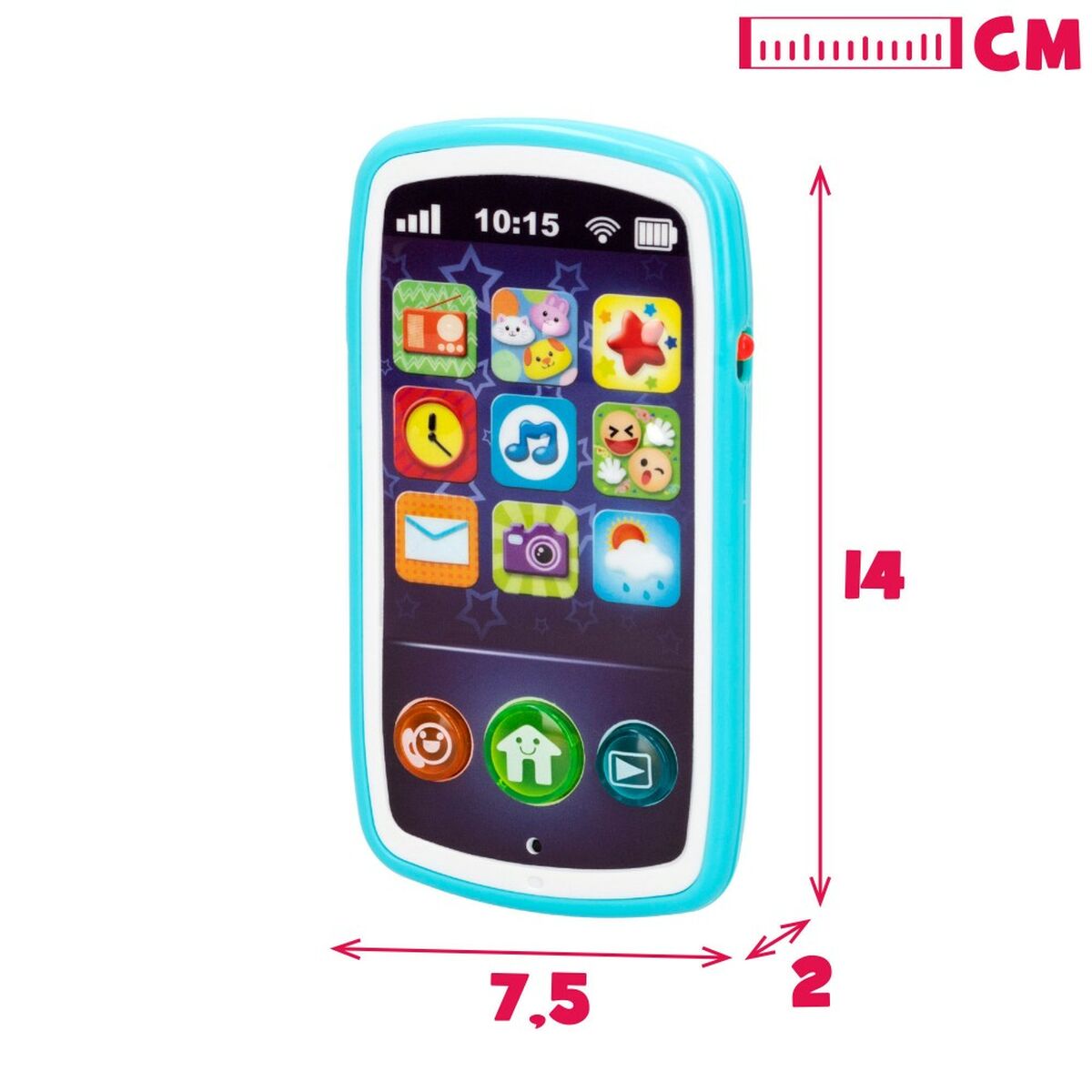 Telefon jucărie Winfun 7,5 x 14 x 2 cm (6 Unități) - Bebelus, Jucăriile copilăriei timpurii