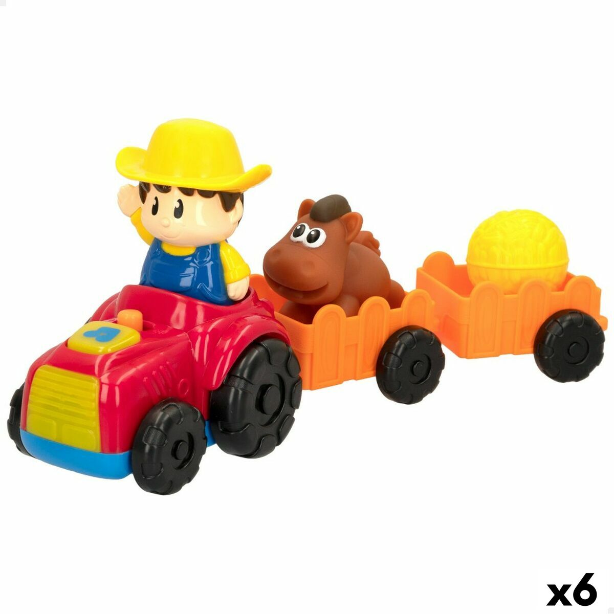 Toy tractor Winfun 5 Piese 31,5 x 13 x 8,5 cm (6 Unități) - Bebelus, Jucăriile copilăriei timpurii