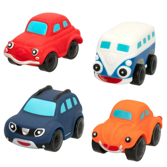 Set mașini Motor Town 4 Piese 7,5 x 4,5 x 5 cm (6 Unități) - Bebelus, Jucăriile copilăriei timpurii