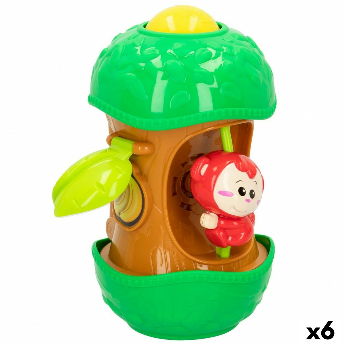 Jucărie interactivă pentru bebeluși Winfun Maimuță 11,5 x 20,5 x 11,5 cm (6 Unități) - Bebelus, Jucăriile copilăriei timpurii