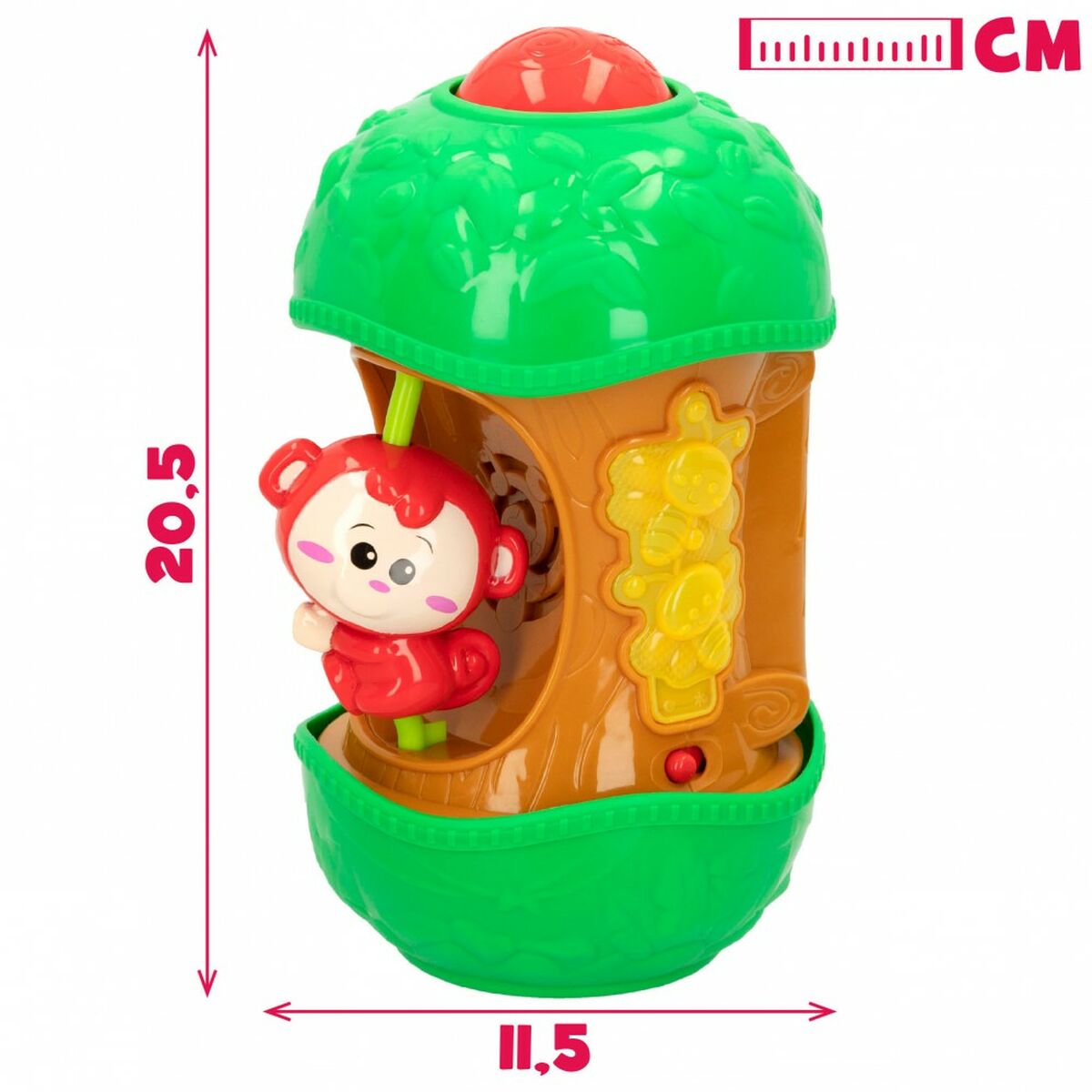 Jucărie interactivă pentru bebeluși Winfun Maimuță 11,5 x 20,5 x 11,5 cm (6 Unități) - Bebelus, Jucăriile copilăriei timpurii