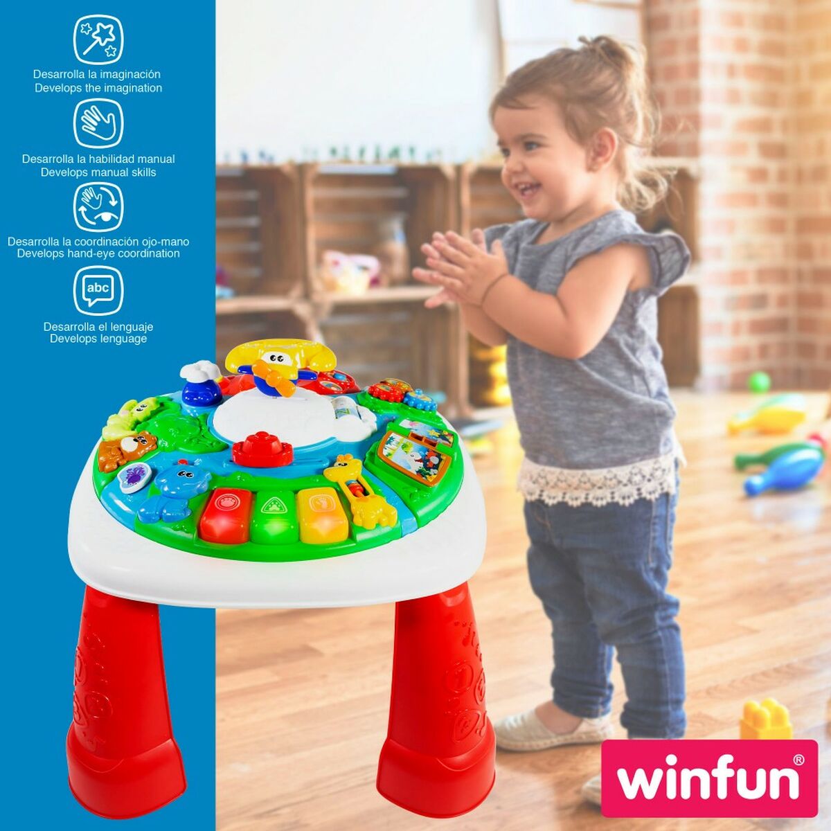 Centru de activităţi Winfun 2 Unități 47 x 41 x 47 cm - Bebelus, Jucăriile copilăriei timpurii