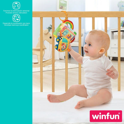 Carusel pentru Pătuț Winfun Pânză Plastic 11,5 x 11,5 x 11,5 cm (6 Unități) - Bebelus, Dormitor