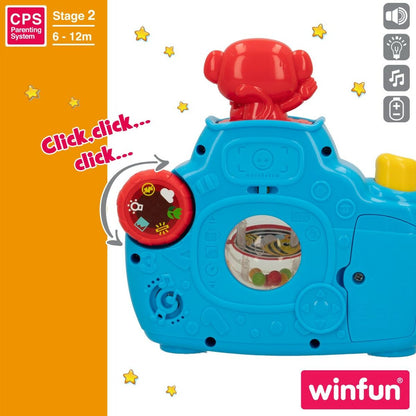 Aparat foto pentru copii Winfun Albastru 17 x 16,5 x 8 cm (6 Unități) - Bebelus, Jucăriile copilăriei timpurii