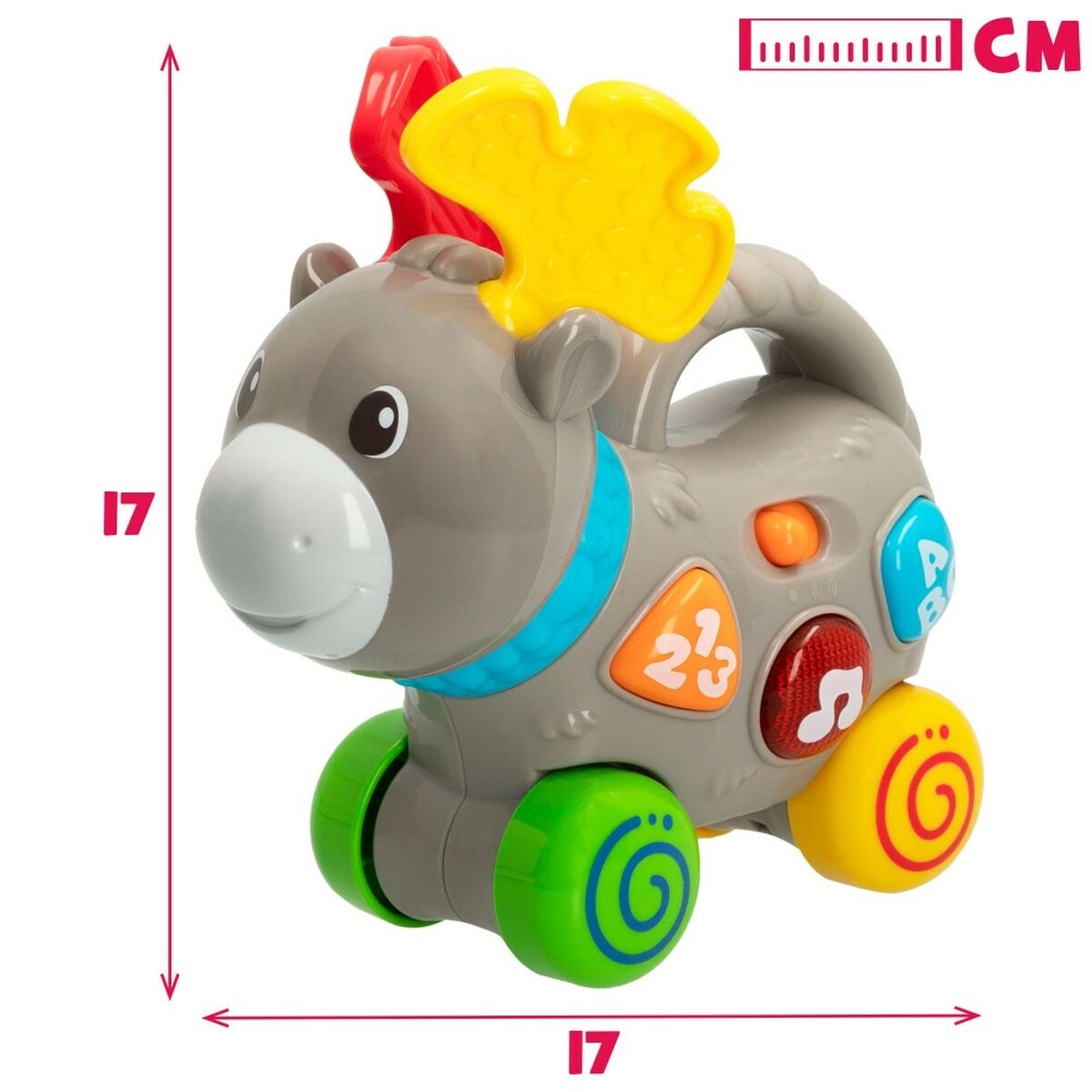 Jucărie de tras și împins Winfun Elan 17 x 17 x 7,5 cm (6 Unități) - Bebelus, Jucăriile copilăriei timpurii