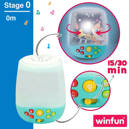 Mobil Proiector Winfun Plastic 46 x 49 x 30 cm (2 Unități) - Bebelus, Dormitor
