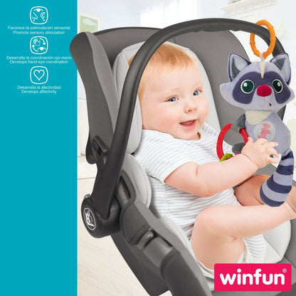 Jucărie din Pluș cu Zornăitoare Winfun Raton 14,5 x 20 x 9,5 cm (6 Unități) - Bebelus, Jucăriile copilăriei timpurii
