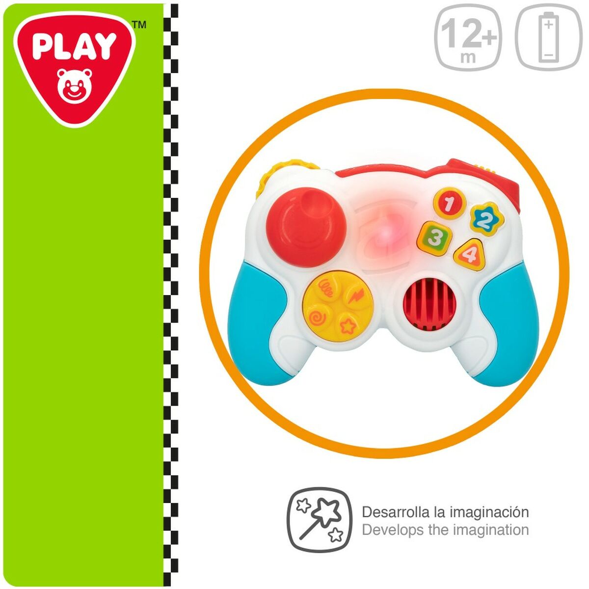 Toy controller PlayGo Albastru 14,5 x 10,5 x 5,5 cm (6 Unități) - Bebelus, Jucăriile copilăriei timpurii