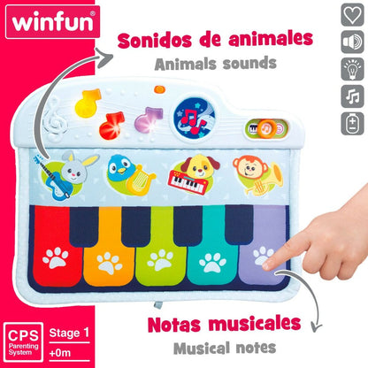 Pian Interactiv pentru Bebeluși Winfun 42 x 3 x 32 cm (4 Unități) - Bebelus, Jucăriile copilăriei timpurii