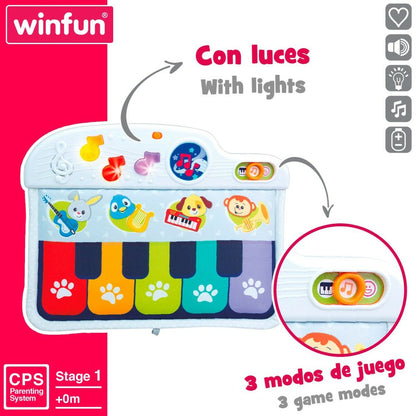 Pian Interactiv pentru Bebeluși Winfun 42 x 3 x 32 cm (4 Unități) - Bebelus, Jucăriile copilăriei timpurii
