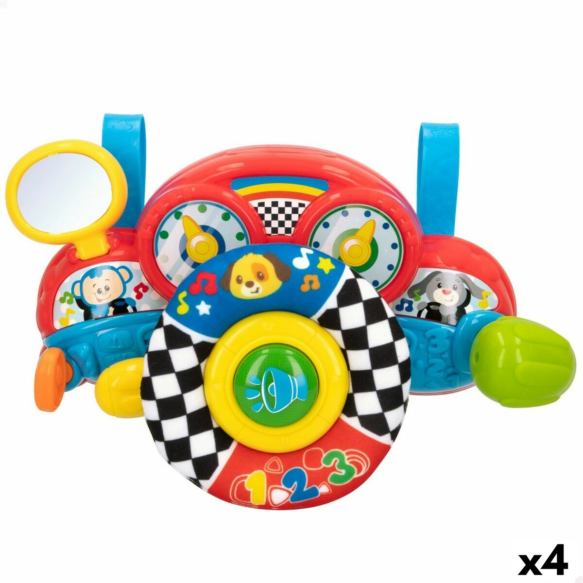Volan pentru cărucior Winfun 29 x 17 x 10,5 cm (4 Unități) - Bebelus, Jucăriile copilăriei timpurii