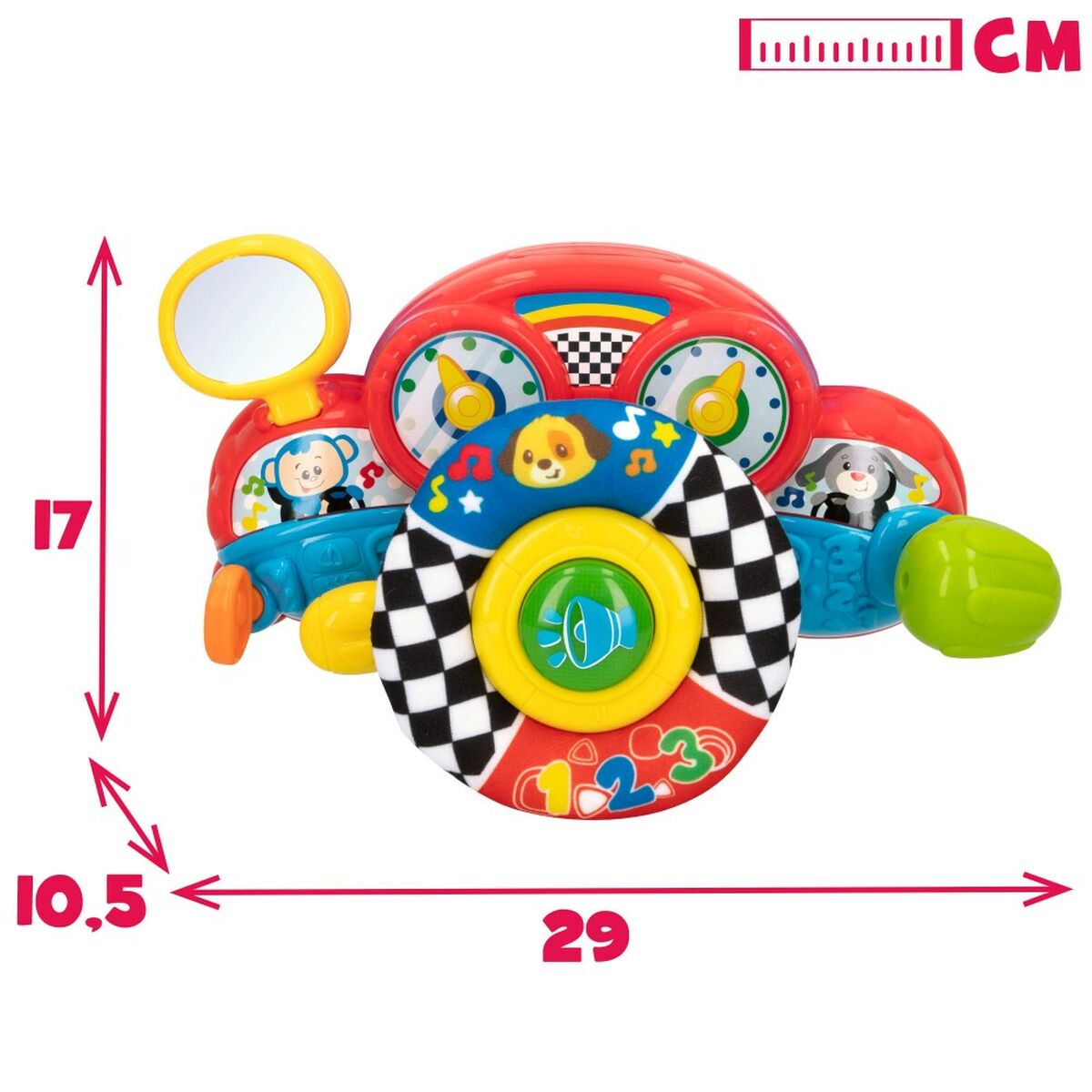 Volan pentru cărucior Winfun 29 x 17 x 10,5 cm (4 Unități) - Bebelus, Jucăriile copilăriei timpurii