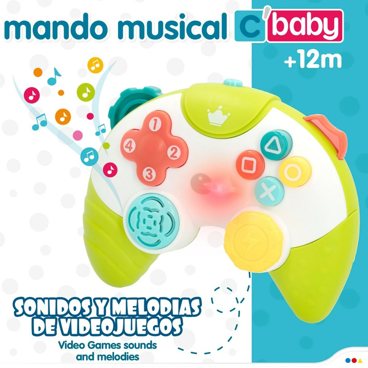 Toy controller Colorbaby Verde 15 x 5,5 x 12 cm (6 Unități) - Bebelus, Jucăriile copilăriei timpurii
