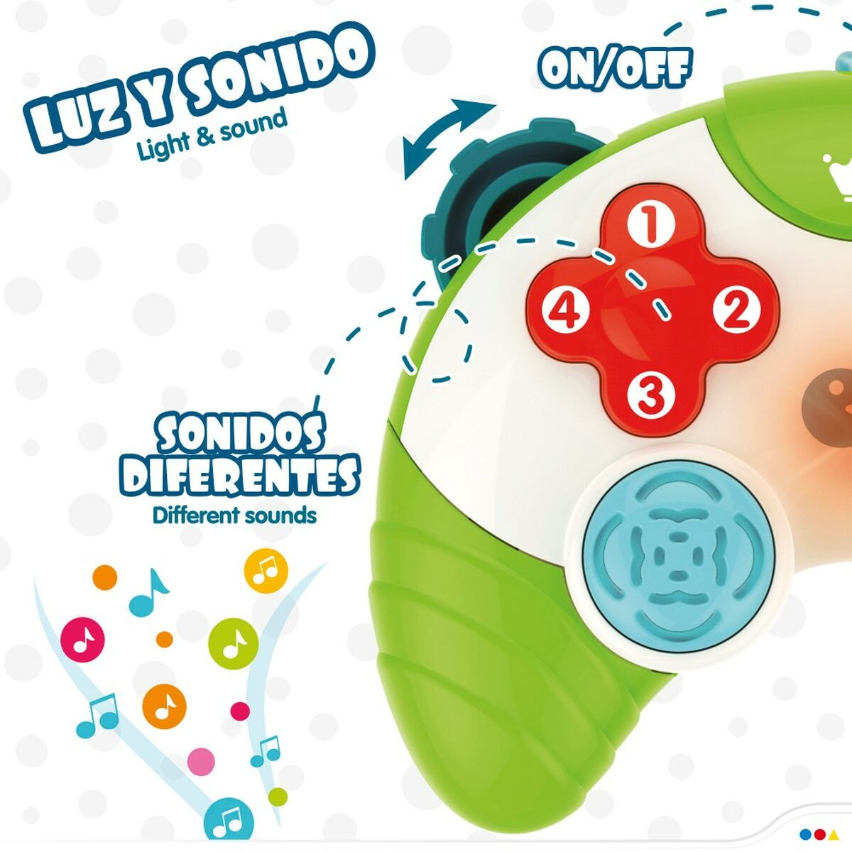 Toy controller Colorbaby Verde 15 x 5,5 x 12 cm (6 Unități) - Bebelus, Jucăriile copilăriei timpurii
