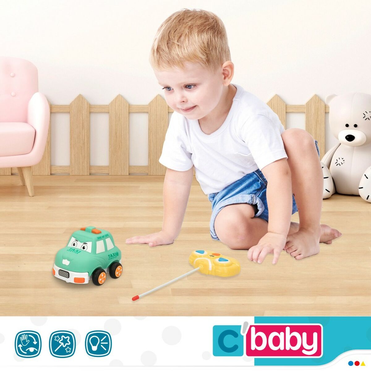 Mașină Radio Control Colorbaby Verde 13 x 9 x 10 cm (6 Unități) - Jucarii si jocuri, Vehicule