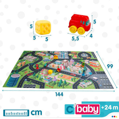 Saltea de joacă Colorbaby Oraș Plastic (2 Unități) - Bebelus, Activitate și divertisment