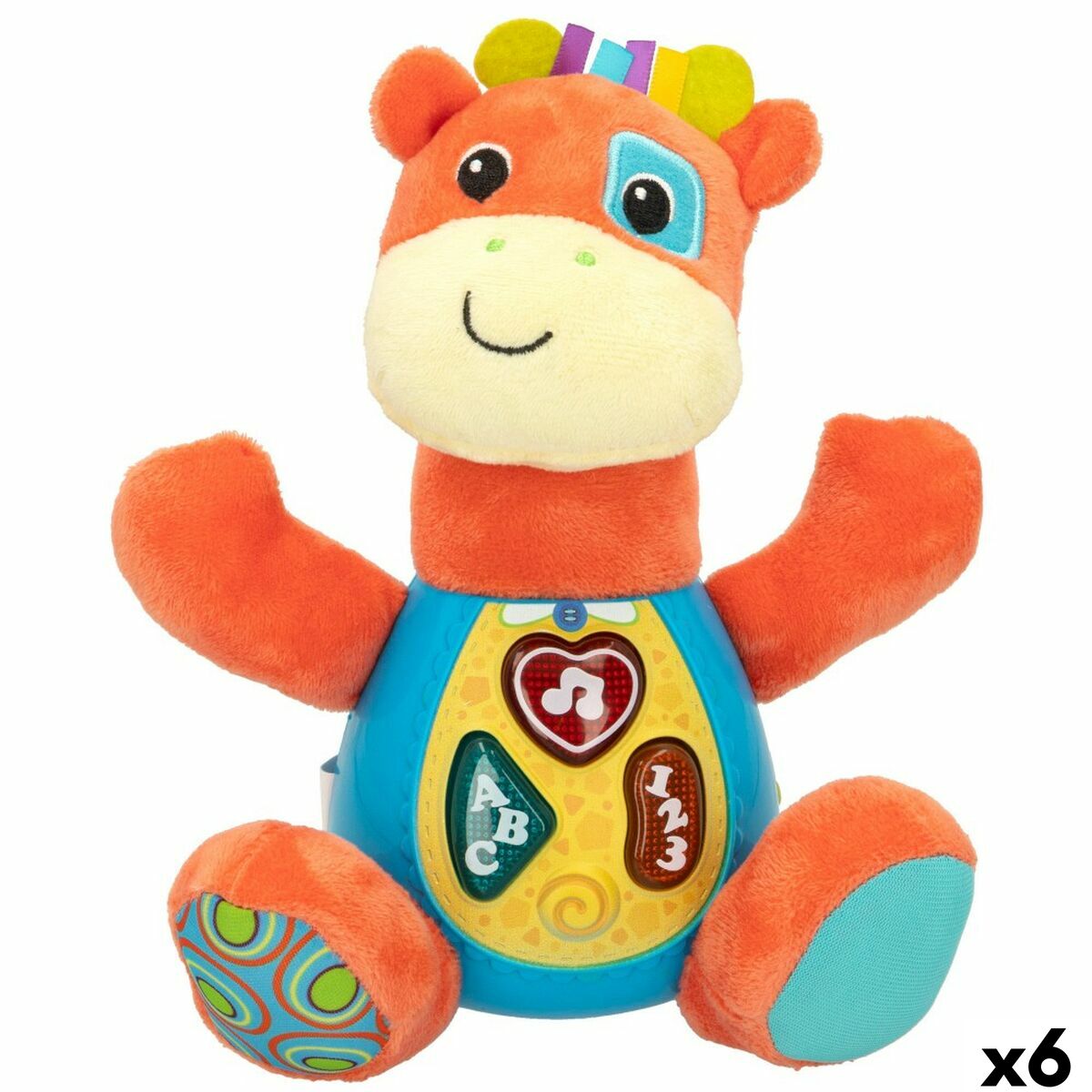 Jucărie de Pluș cu Sunet Winfun Girafă 18 x 19 x 8,5 cm (6 Unități) - Jucarii si jocuri, Jucării de pluș