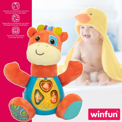 Jucărie de Pluș cu Sunet Winfun Girafă 18 x 19 x 8,5 cm (6 Unități) - Jucarii si jocuri, Jucării de pluș