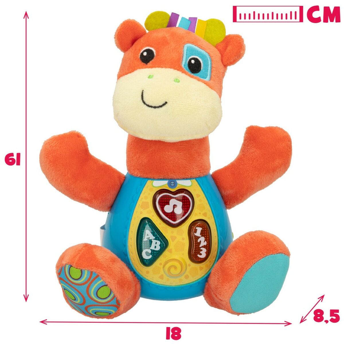 Jucărie de Pluș cu Sunet Winfun Girafă 18 x 19 x 8,5 cm (6 Unități) - Jucarii si jocuri, Jucării de pluș