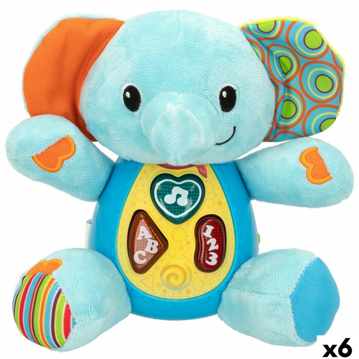 Jucărie de Pluș cu Sunet Winfun Elefant 17 x 17,5 x 10 cm (6 Unități) - Jucarii si jocuri, Jucării de pluș