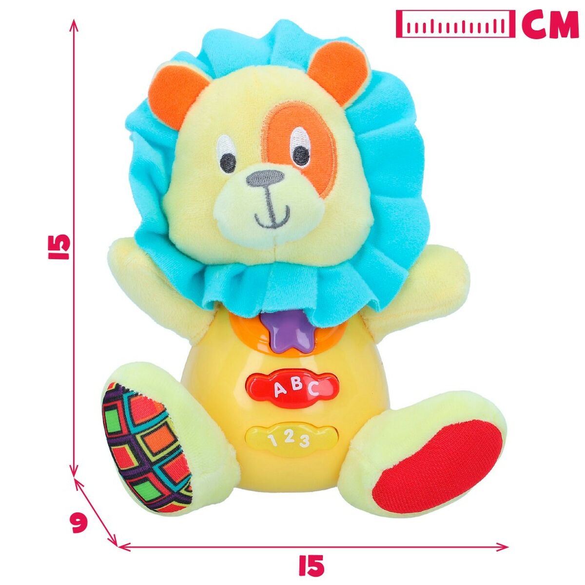 Jucărie de Pluș cu Sunet Winfun Leu 15 x 15 x 9 cm (6 Unități) - Jucarii si jocuri, Jucării de pluș