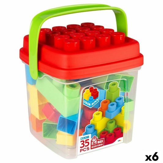 Set de Construcție Color Block Basic Cub 35 Piese (6 Unități) - Jucarii si jocuri