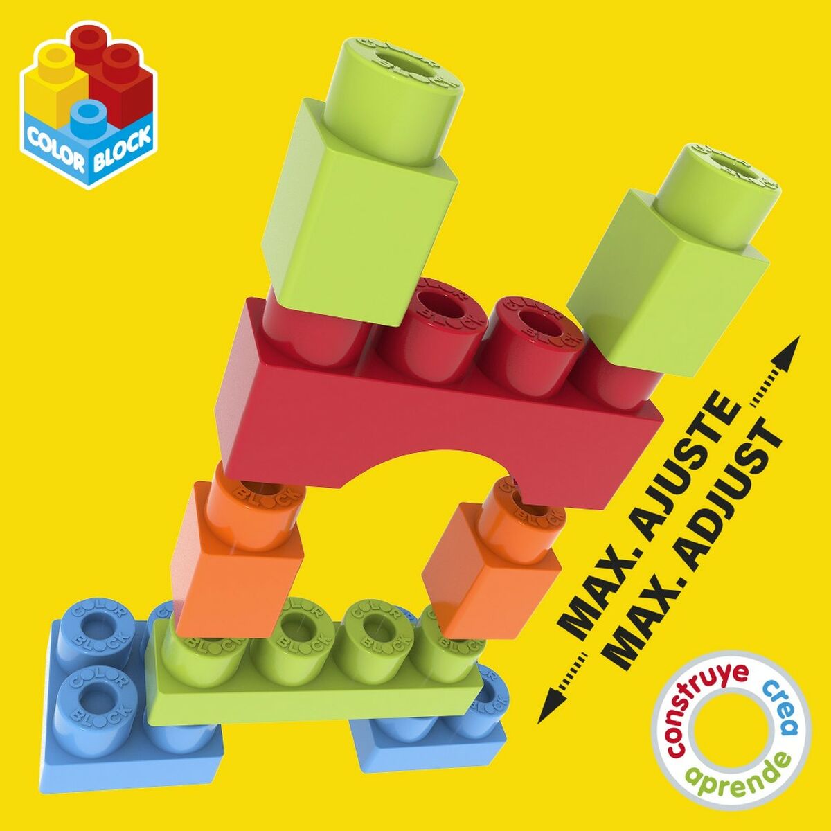 Set de Construcție Color Block Basic Cub 50 Piese (6 Unități) - Jucarii si jocuri