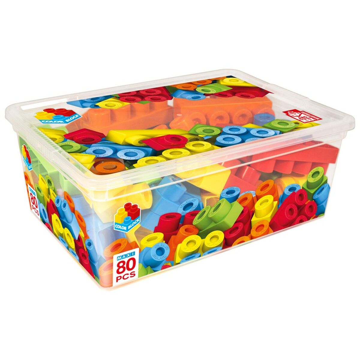 Set de Construcție Color Block Basic 80 Piese (4 Unități) - Jucarii si jocuri