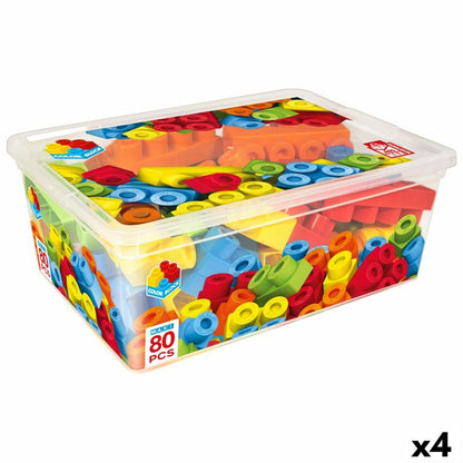 Set de Construcție Color Block Basic 80 Piese (4 Unități) - Jucarii si jocuri