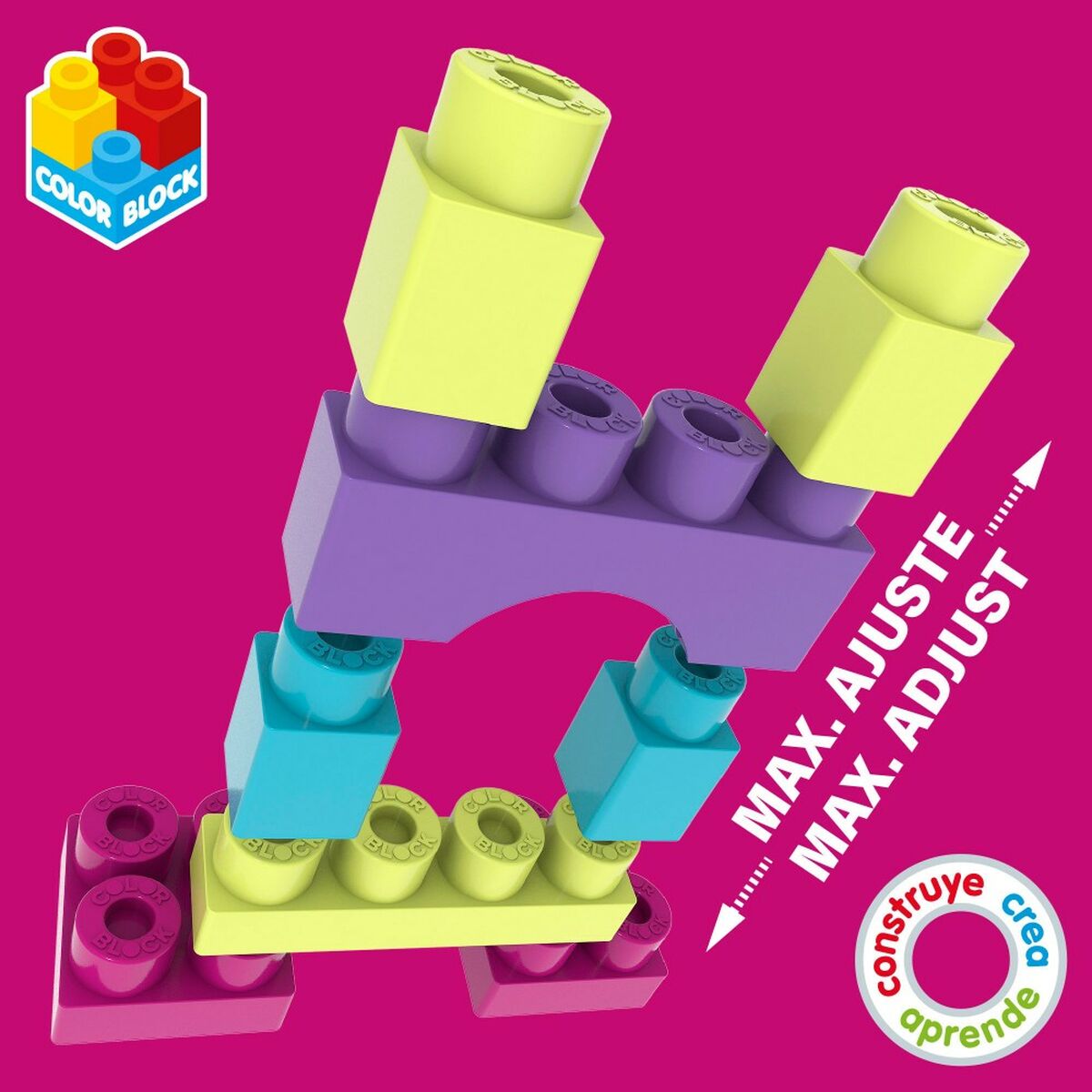 Set de Construcție Color Block Trendy Cub 35 Piese (6 Unități) - Jucarii si jocuri