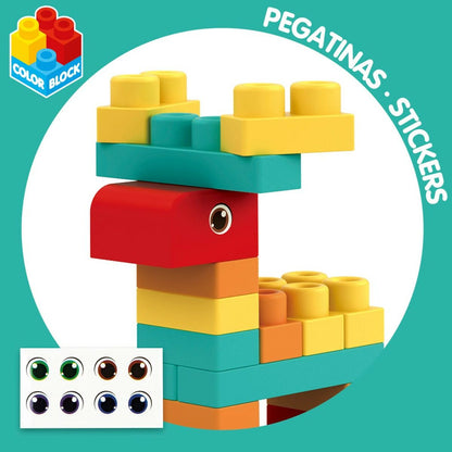 Set de Construcție Color Block 52 Piese (4 Unități) - Jucarii si jocuri