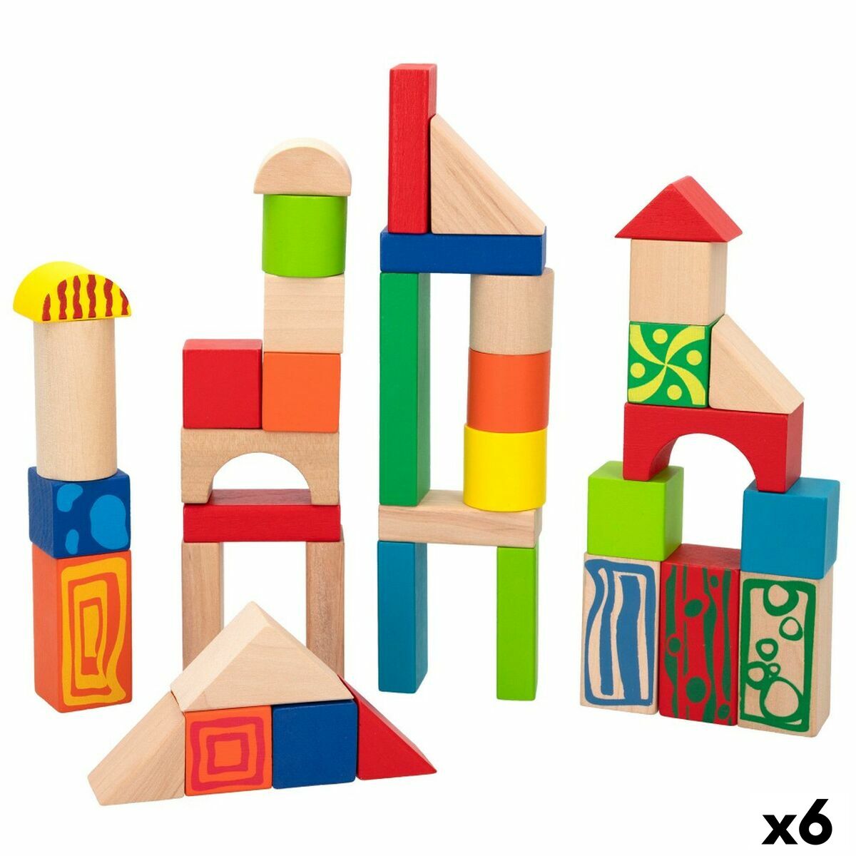 Set de Construcție Woomax 50 Piese (6 Unități) - Jucarii si jocuri