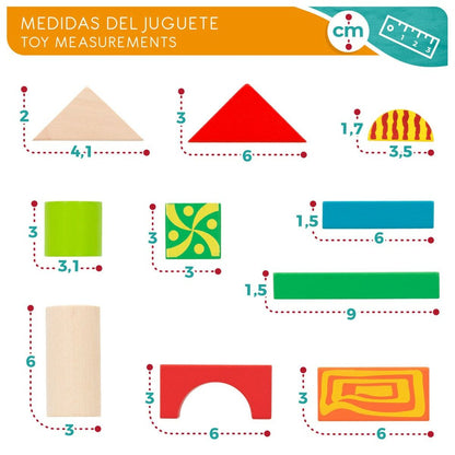 Set de Construcție Woomax 50 Piese (6 Unități) - Jucarii si jocuri