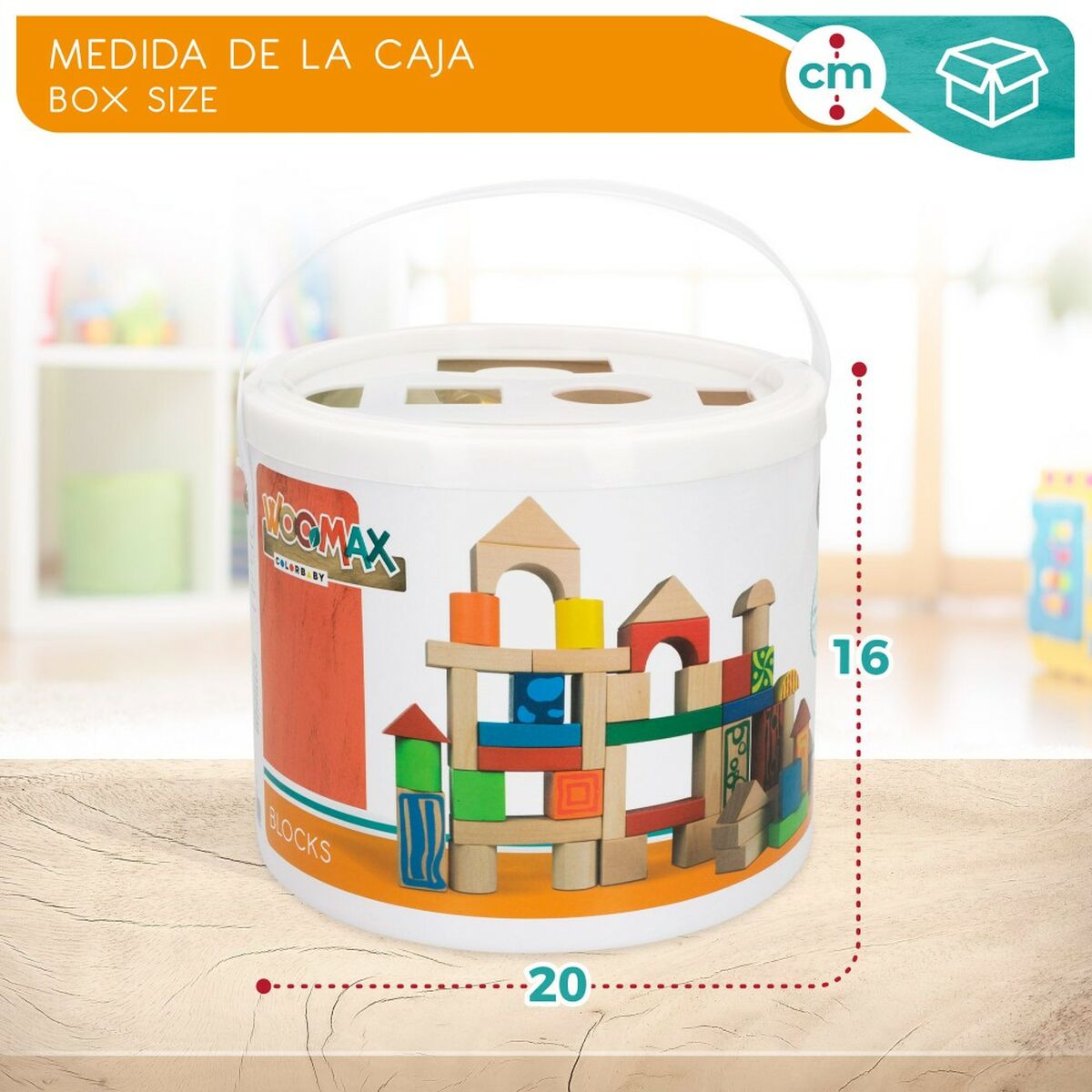 Set de Construcție Woomax 50 Piese (6 Unități) - Jucarii si jocuri