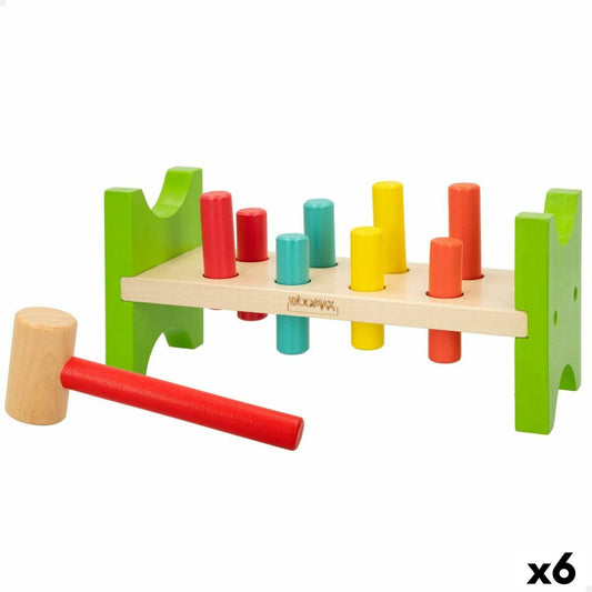 Joc de Îndemânare Woomax 10 Piese 26 x 12 x 9 cm (6 Unități) - Bebelus, Jucăriile copilăriei timpurii
