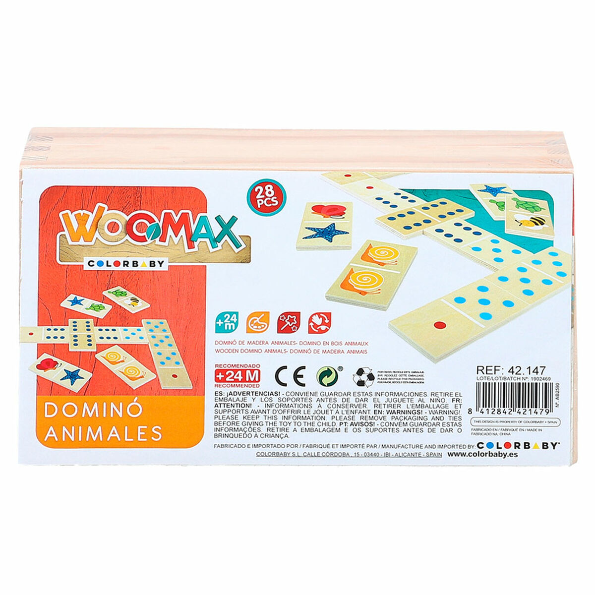 Domino Woomax animale (12 Unități) - Jucarii si jocuri, Jocuri și accesorii