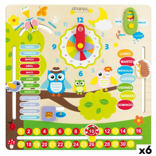 Joc Educativ Woomax Bufnițe 30 x 3 x 30 cm (6 Unități) - Bebelus, Jucăriile copilăriei timpurii