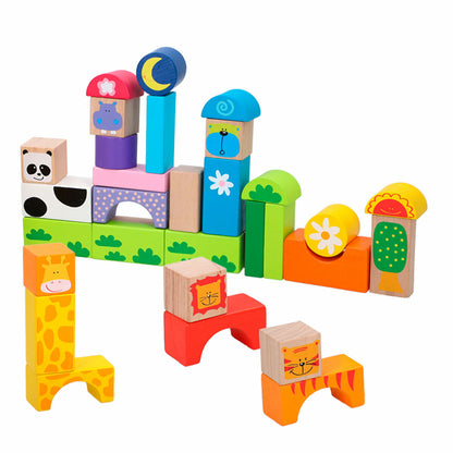 Set de Construcție Woomax animale 32 Piese (6 Unități) - Jucarii si jocuri