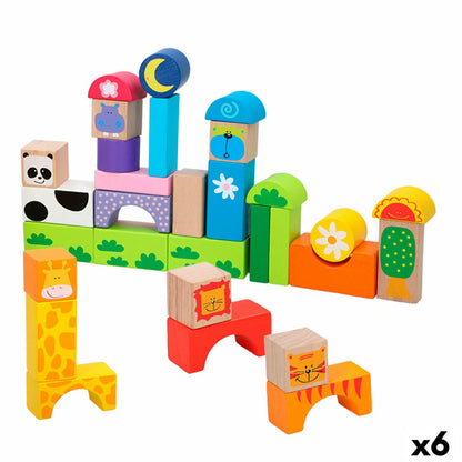 Set de Construcție Woomax animale 32 Piese (6 Unități) - Jucarii si jocuri