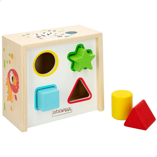 Puzzle pentru Copii din Lemn Woomax Forme 13,5 x 7,5 x 13 cm (6 Unități) - Bebelus, Jucăriile copilăriei timpurii