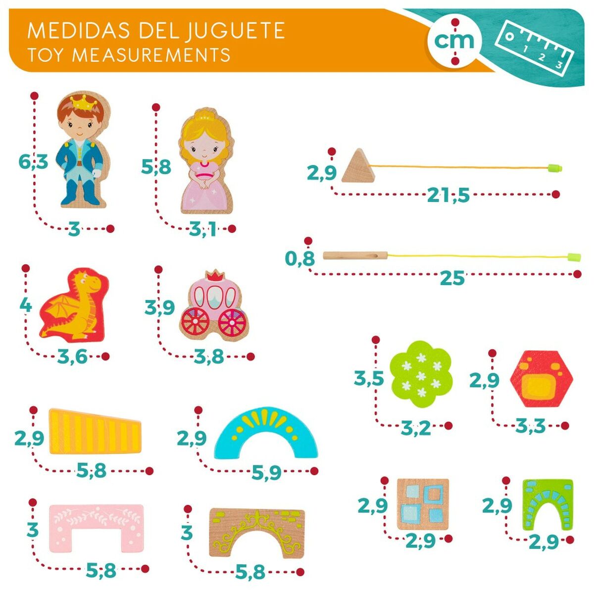 Set de Construcție Woomax 32 Piese (6 Unități) - Jucarii si jocuri