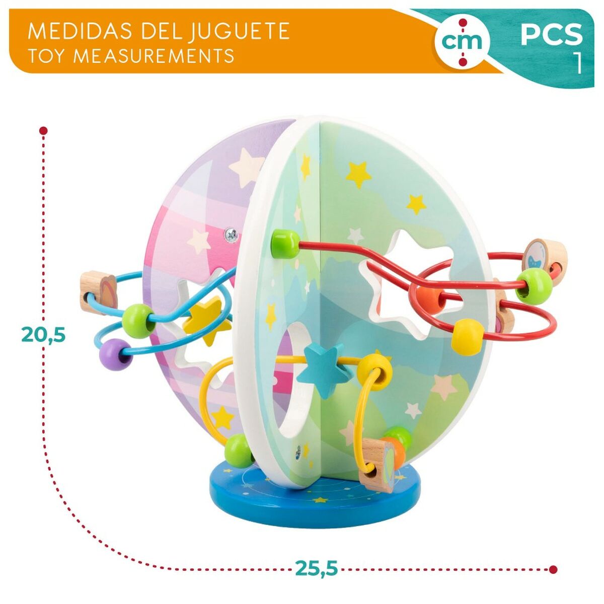 Centru de activităţi Woomax 2 Unități 25,5 x 20,5 x 20 cm - Bebelus, Jucăriile copilăriei timpurii