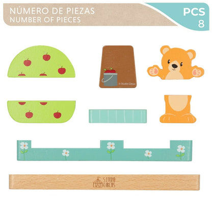 Joc de Construcții cu Plăci Woomax 8 Piese (6 Unități) - Jucarii si jocuri